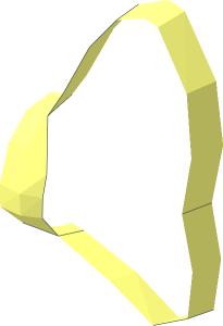 ~Minifig Hair Decoration Bow Large with Pin without Face Quarter