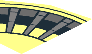 ~Technic Disc  3 x  3 with Axlehole Black and Dark Bluish Grey Circles and Silver Spokes Pattern  1/8