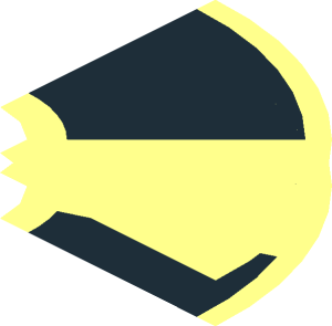 ~Technic Disc  3 x  3 with Axlehole with 4 Black Sections on One Side and 8 on Reverse Pattern - Quarter