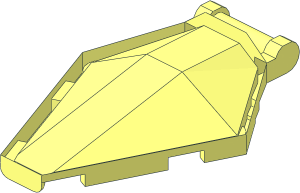 ~Windscreen  6 x  4 x  1 Pentagonal with Handle without Outer Surface