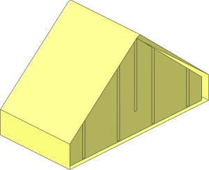 ~Duplo Slope Brick 45  4 x  2 Double without Side