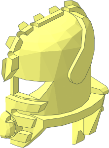 ~Minifig Helmet Underwater Stingray - Half