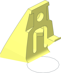 ~Hose Reel  1 x  4 x  1.667 Holder with two Pins - Half