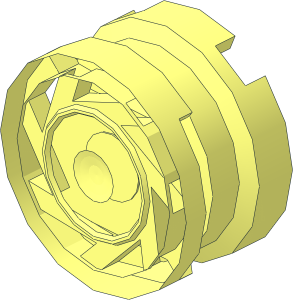 ~Wheel Rim  6.4 x 11 with  7 Spokes - Unpatterned Area