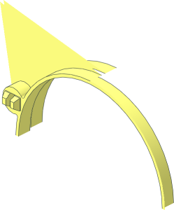 ~Duplo Ball Tube Exit with Round Doorway  2 x  6 x  5 - Quarter