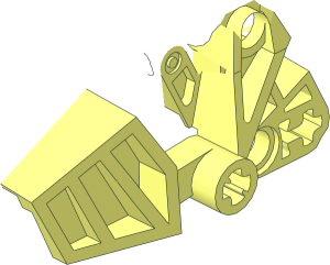 ~Constraction Foot  3 x  6 x  2.333 with Rounded Ball Socket - Common Part