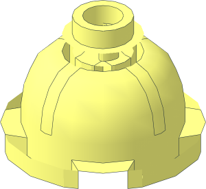 ~Cylinder  2 x  2 with Dome Top with Axle Hole and Vented Stud
