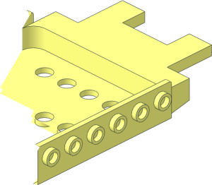 ~Car Base  6 x 12 with  5 x  6 Recessed Centre and Studs on Sides - Half