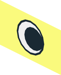 ~Duplo Brick  2 x  2 with Eye without White Spot Pattern on Both Sides - Side