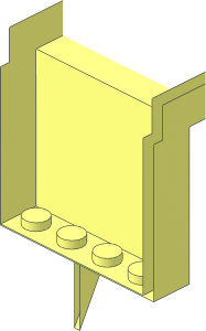 ~Container Box Bygglek Side Window  4 x  3