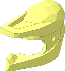 ~Minifig Helmet Dirt Bike - Half