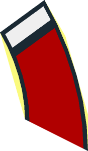 ~Duplo Brick  2 x  2 x  2 Curved Top with Life Preserver Pattern - Eighth