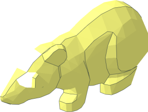 ~Animal Rat with Bent Tail Body Half