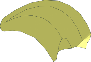 ~Minifig Weapon Hook with Double Bent Blades - Quarter