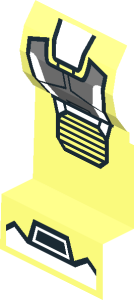 ~Minifig Leg with War Machine Armoured Suit Kneepad Pattern