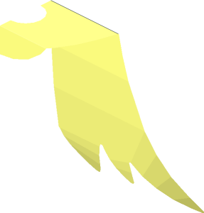 ~Minifig Cape Cloth Scalloped 6 Points (Formed Shape 2) - Backside Surface