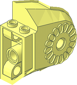 ~Animal Dinosaur Body Quarter with Pegholes - Inner Faces