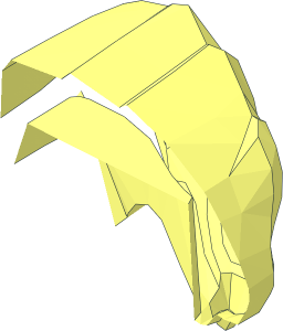 ~Minifig Armour Shoulder Pads Snake Head Half