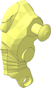 ~Minifig Body SW Super Battle Droid - Half