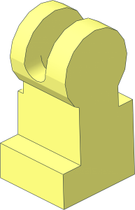~Minifig Legs Joined with Spring Holes Half
