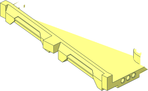 ~Car Track 24 x 16 x  2 V-Branching, Half