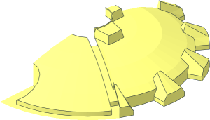 ~Constraction Shield  5 x  5 with Circular Grinder Half