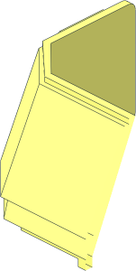 ~Glass for Windscreen  4 x  6 x  4 Cab with Hinge - Half