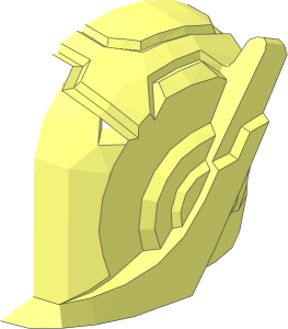 ~Minifig Helmet with Ear Antenna - Half