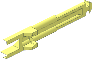 ~Technic Competition Arrow with Solid Shaft and Cross Shaped Rubber Black Tip Half Shaft
