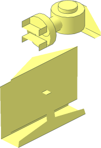 ~Constraction Shell  2 x  3 x  1.5 with Peghole - Half