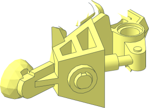 ~Constraction Limb 7 Lower Section with 3 Transverse Pinholes - One Half