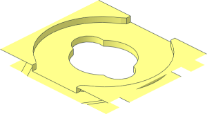 ~Projectile Launcher  2 x 10 x  3 Tornado Spinner Launcher Base, Projectile Inser