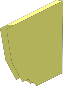 ~Wheel Rim 20 x 30 with  6 Dual Spokes and External Ribs - Spoke Half