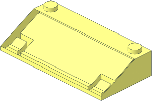 ~Slope Brick 33  3 x  6 without Inner Walls without Sloped Area