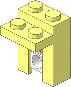 Brick  1 x  2 x  2.333 Shock Absorber (Complete)