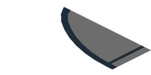 ~Sticker  1.8 x  4 with Dark Grey Rear Windshield with Black Air Vents and White Audi Logo on White Face - Fourth Face