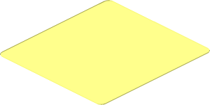 ~Sticker  1.9 x  .8 with Red and White R8 Logo on Black Background - Bottom Face