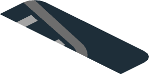 ~Sticker  0.8 x  4 with Grey Exhaust Pipe on Black Background - First Face