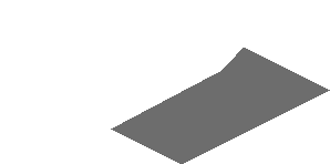 ~Sticker  0.8 x  3.1 with White Trapezoid on Grey Background Left - Third Face