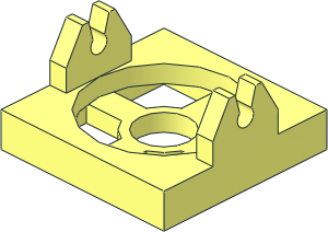 ~Magnet Holder Tile  2 x  2 with Short Arms (Obsolete)