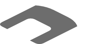 ~Sticker  0.8 x  4 with Dark Grey Lines on White Background Right - Fourth Face