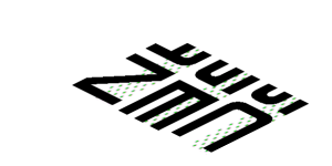 ~Sticker  0.8 x  1.9 with Black "PORSCHE ELLIGENT ORMANCE" on Black Halftone Stripes on White Background - Fourth Face