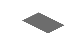 ~Sticker  0.8 x  1.9 with Dark Grey Lines on White Background Front Left - Sixth Face