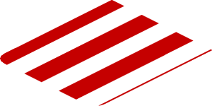 ~Sticker  0.8 x  4.0 with White Stripes and Black Air Vent on Red Background - Fourth Face