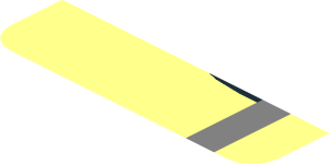 ~Sticker  0.8 x  1.9 with Black Air Vent on Transparent Background Right - Upper Section 6