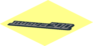 ~Sticker  1.9 x  1.8 with "nuova 500" Emblem