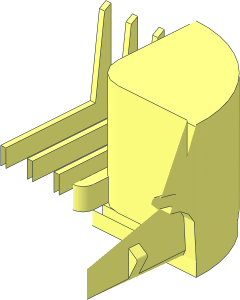 ~Container  8 x  8 x  2 with Rounded Corners - Quarter