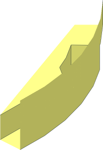 ~Plate  8 x  8 with Rounded Corners - Corner Half