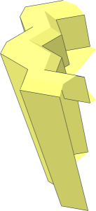 ~Minifig Food Cupcake with Hollow Stud - Quarter