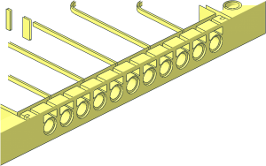 ~Technic Brick 16 x 16 x  1.333 - Quarter